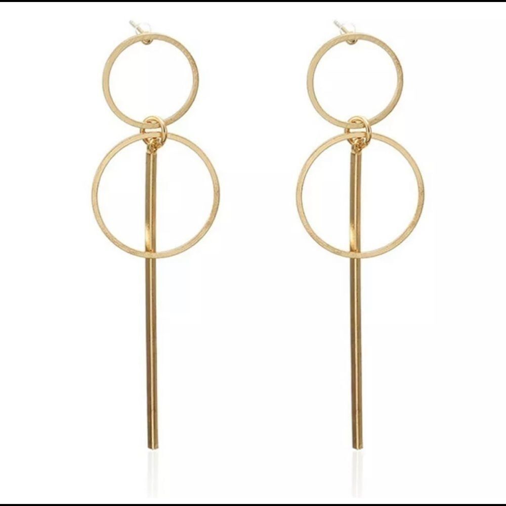 + Gold Tone Geometric Earrings